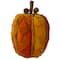 10" Orange & Brown Fall Harvest Tabletop Pumpkin
